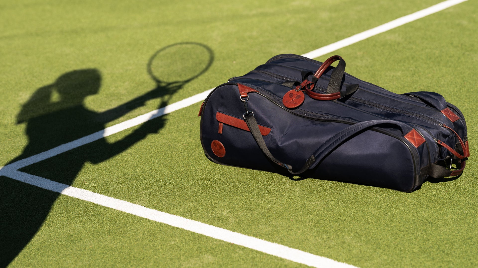 Nylon tennisracketväska 15 Marinblå