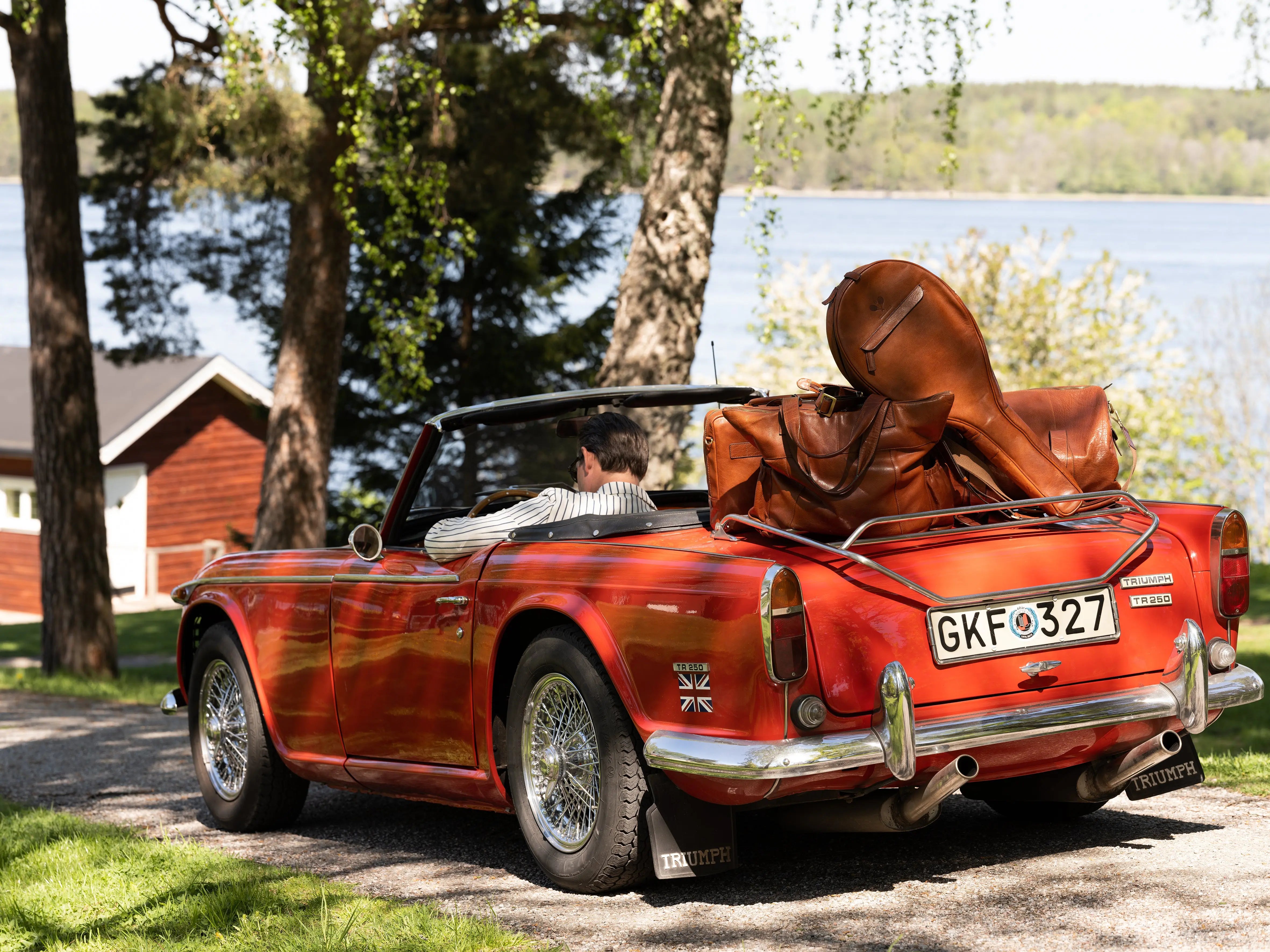 Luxury Leather Tennis Case Cognac Hildebrand-swe