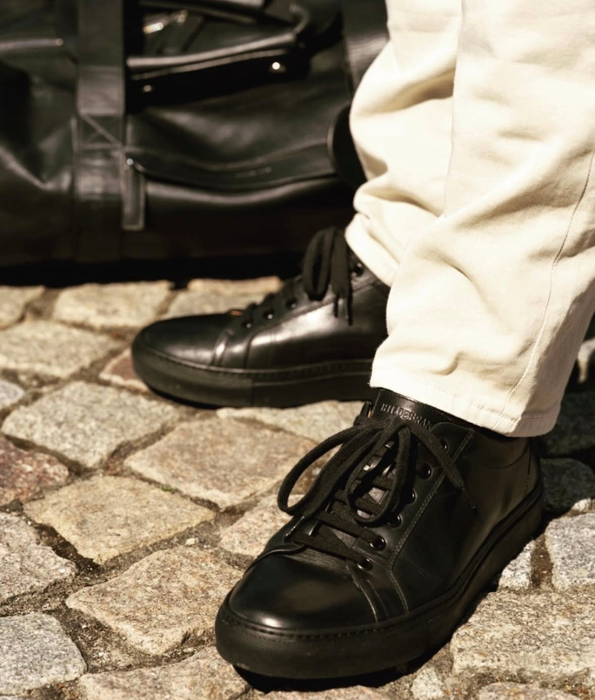 Men Thor Black Vitello Low Sneaker