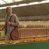 Luxury Leather Tennis Case Cognac