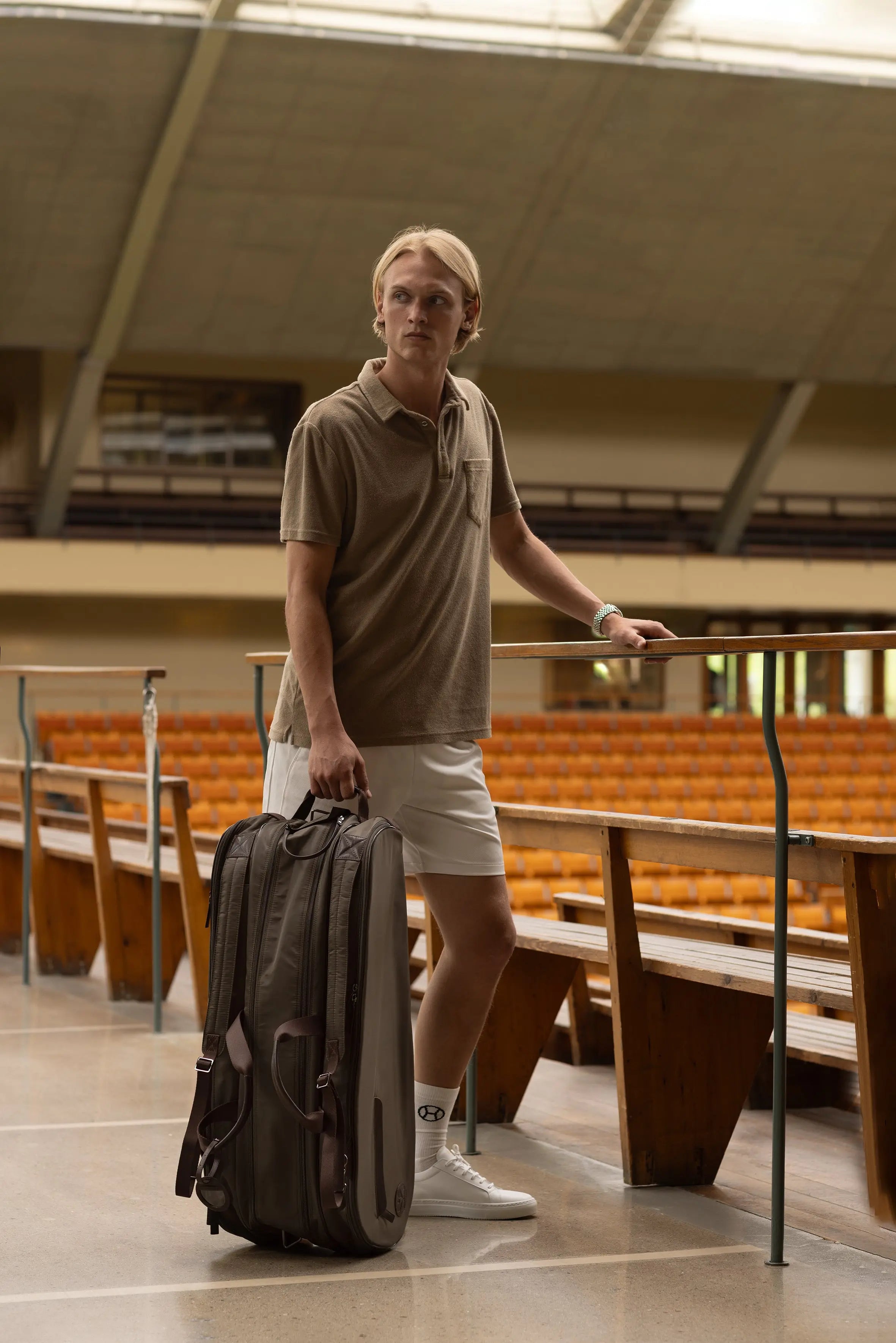 Nylon Tennis Racket Bag 15 Olive Green Hildebrand-swe