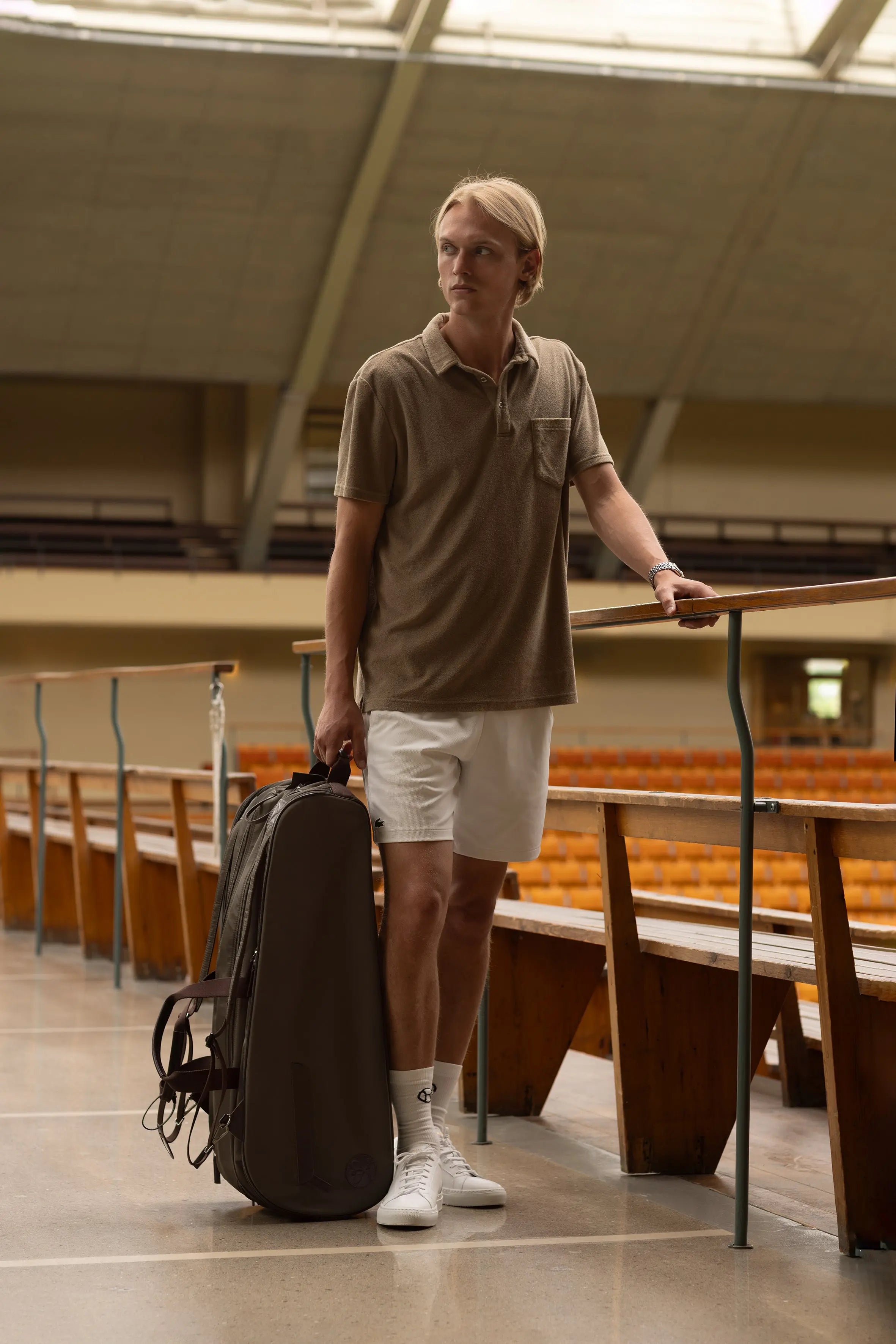 Nylon Tennis Racket Bag 15 Olive Green Hildebrand-swe