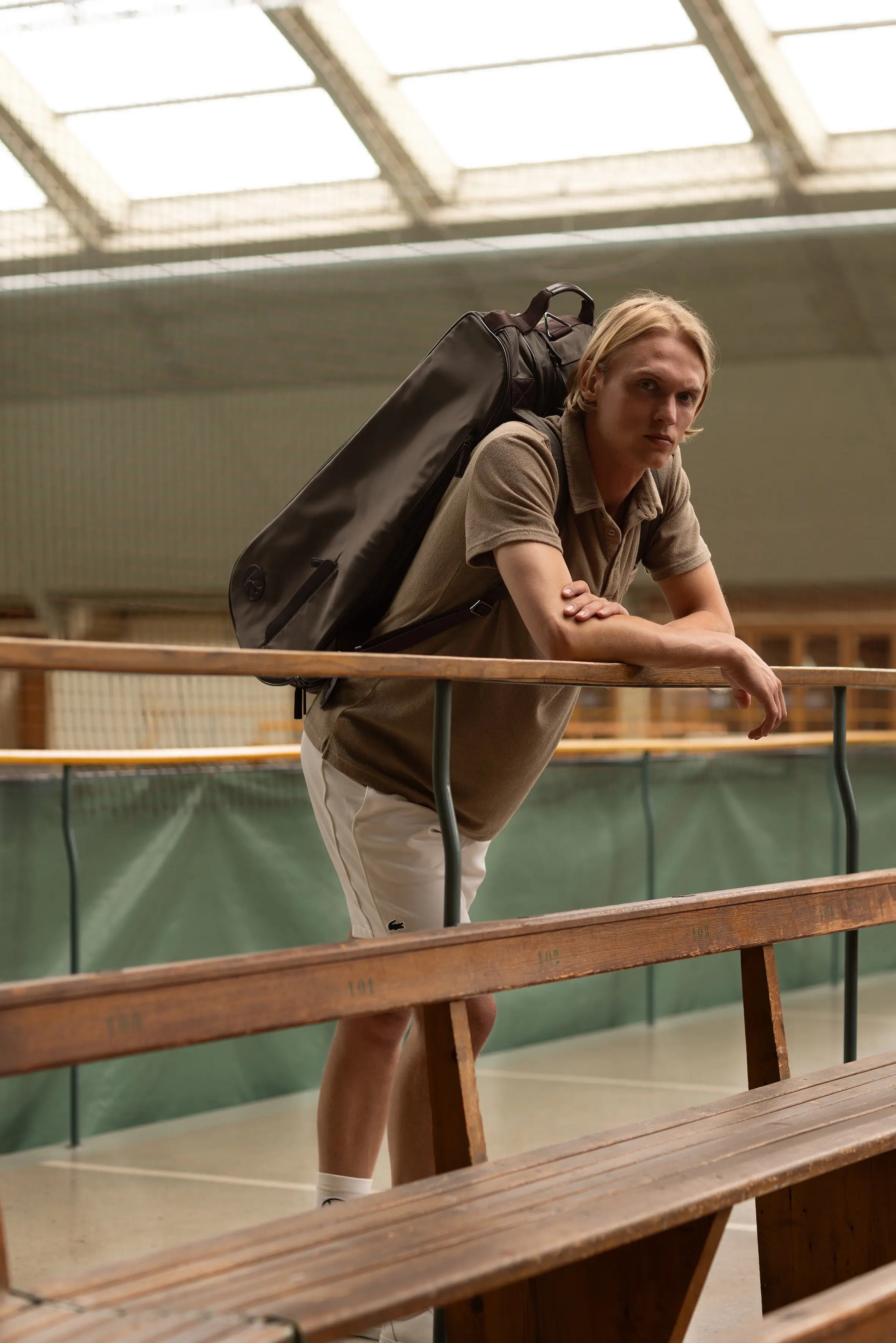 Nylon Tennis Racket Bag 15 Olive Green Hildebrand-swe