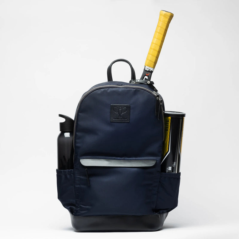 Tennis Backpack Nylon Navy Blue
